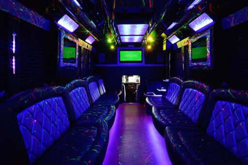 inside our stretch limos